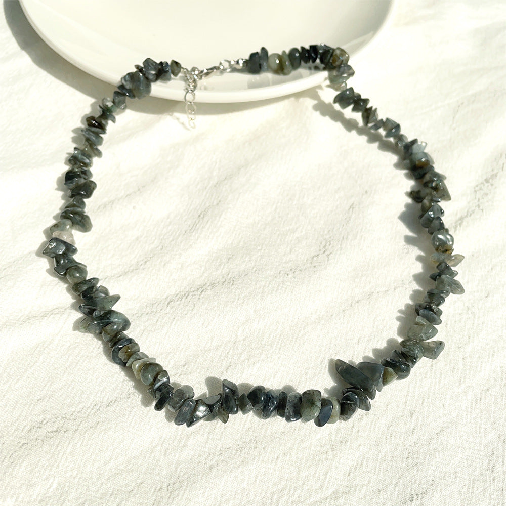 Beach Style Gravel Crystal Female Accessories Necklaces