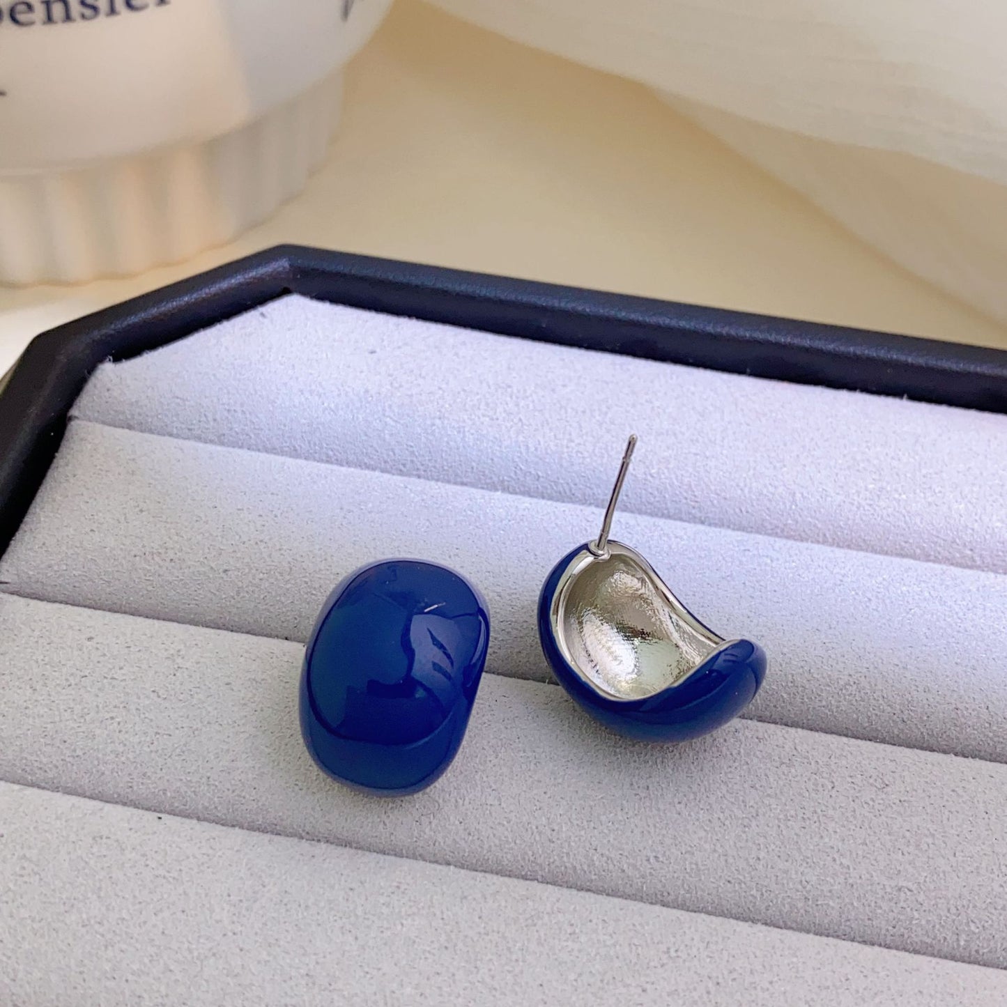 Enamel Drip Glazed Color Female Tide Earrings