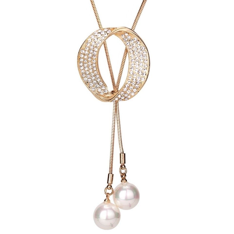 Women's Classic Sweater Chain Long Clothes Accessories Necklaces