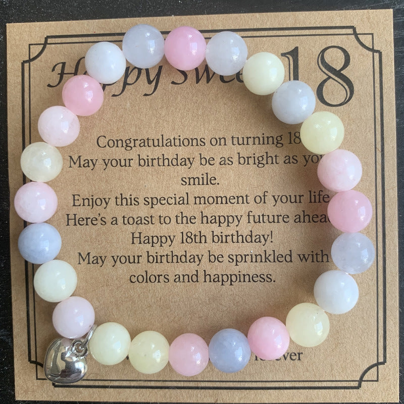 Knot Woven Adjustable School Day Birthday Bracelets