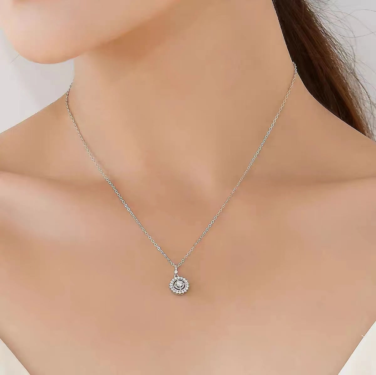 Women's Starry Compass Full Diamond Inlaid Long Necklaces