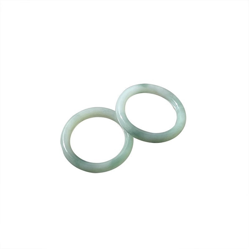 Circle Simple Imitation Jade Niche Ancient Style Fashion Rings