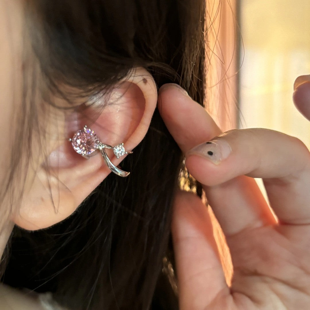 Line Sense Ear Clip Female Niche Earrings