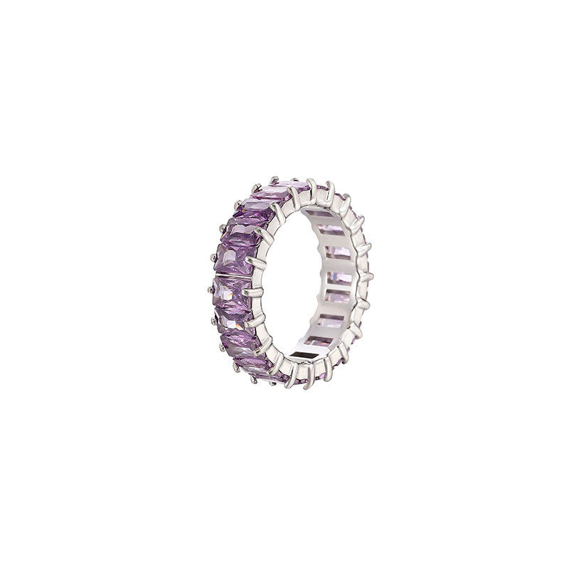 Light Luxury Minority Color Personality Fashion Geometry Rings