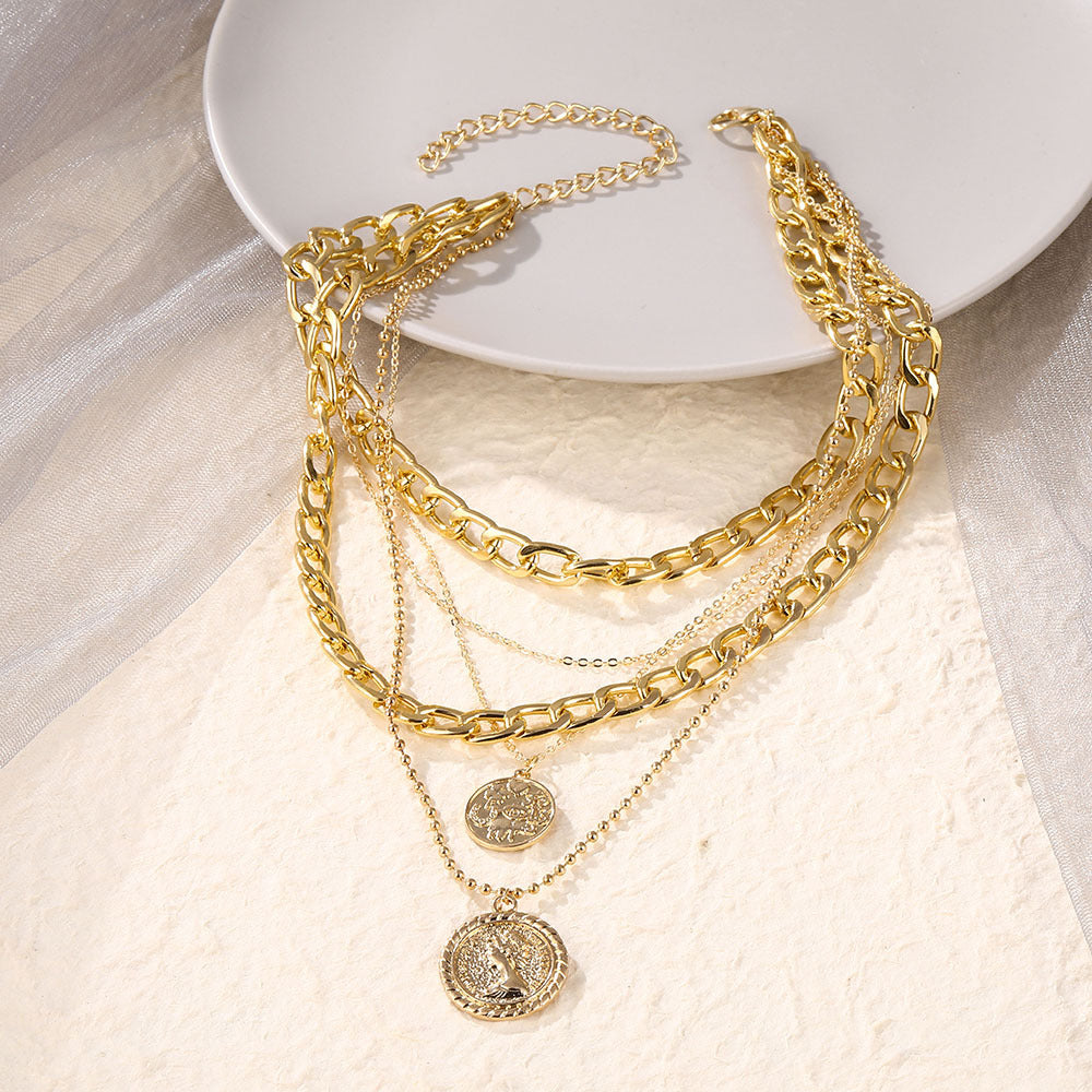 Women's Ornament Portrait Fashion Personal Accessories High-grade Necklaces