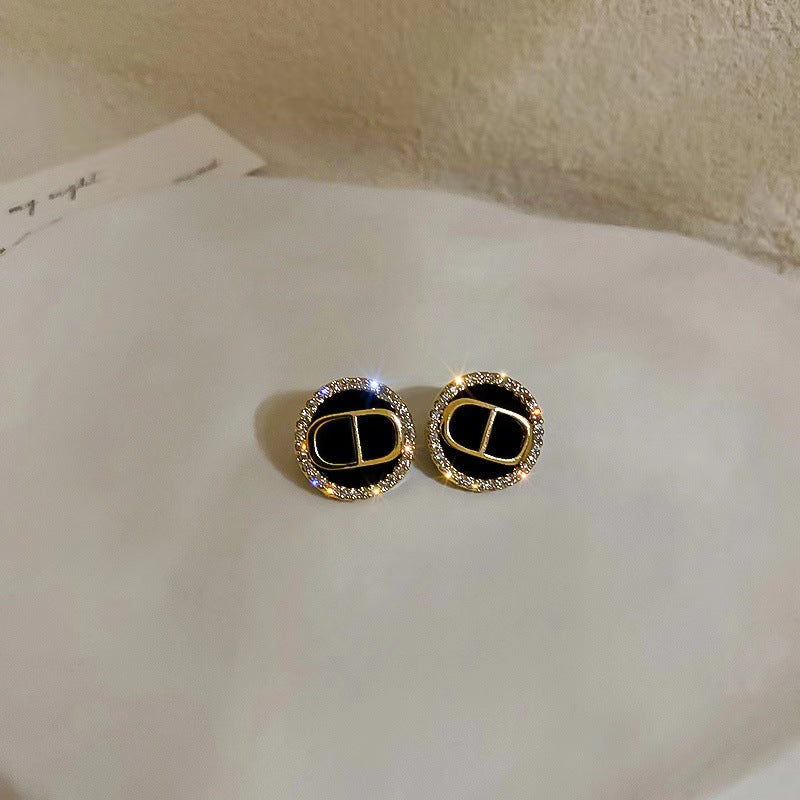 Women's Sier Needle Korean Style French Temperamental Pearl Earrings