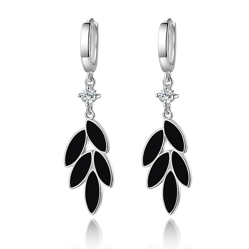 Leaf Long Exaggerated Geometry Hollow Dripping Earrings