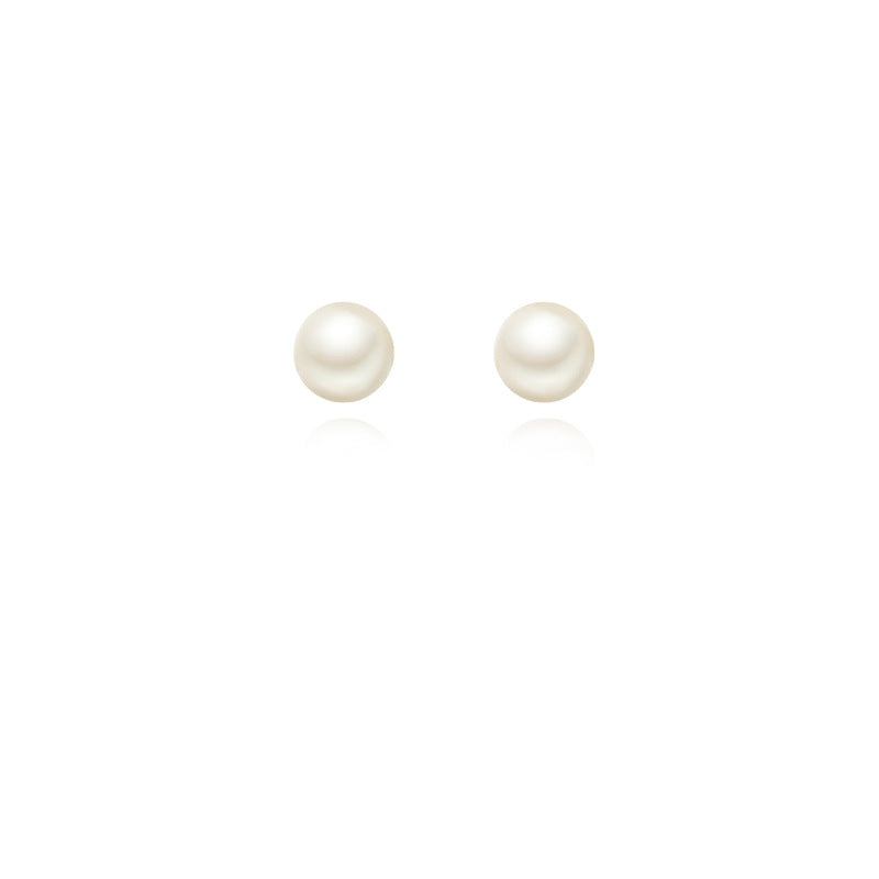 Women's Pearl Real For Everyday Joker Trendy Earrings