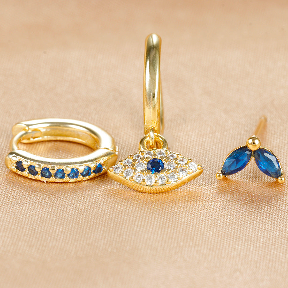 Elegant Generous Fashion Suit Evil Eyes Earrings
