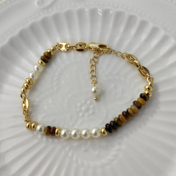 Tiger Eye High-grade Clavicle Chain Vintage Necklaces
