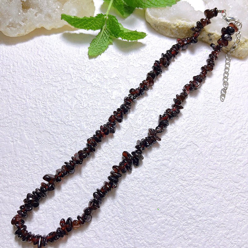 Gravel Style Neck Chain Bohemian Agate Necklaces