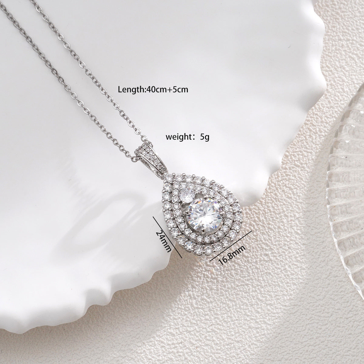 Heart Fresh Simple Titanium Steel Clavicle Necklaces