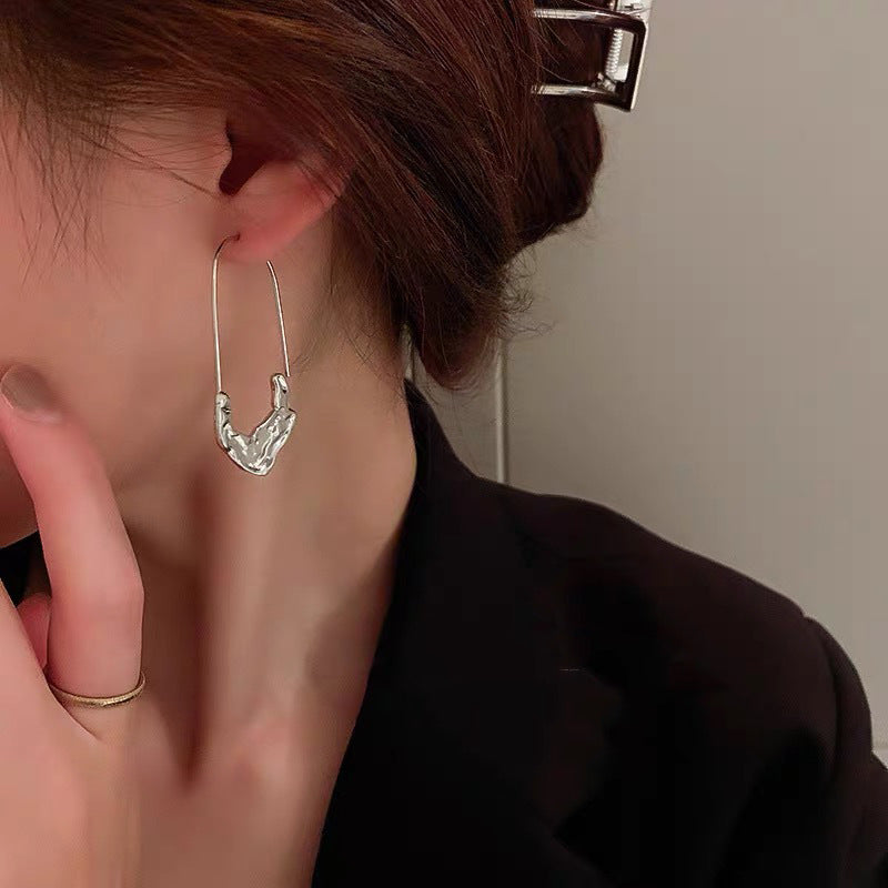Circle Niche Design High-grade Cold Style Earrings