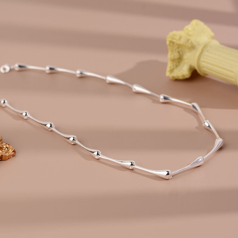 Women's Bamboo Chain Affordable Luxury Style Clavicle French Simple Temperament Necklaces
