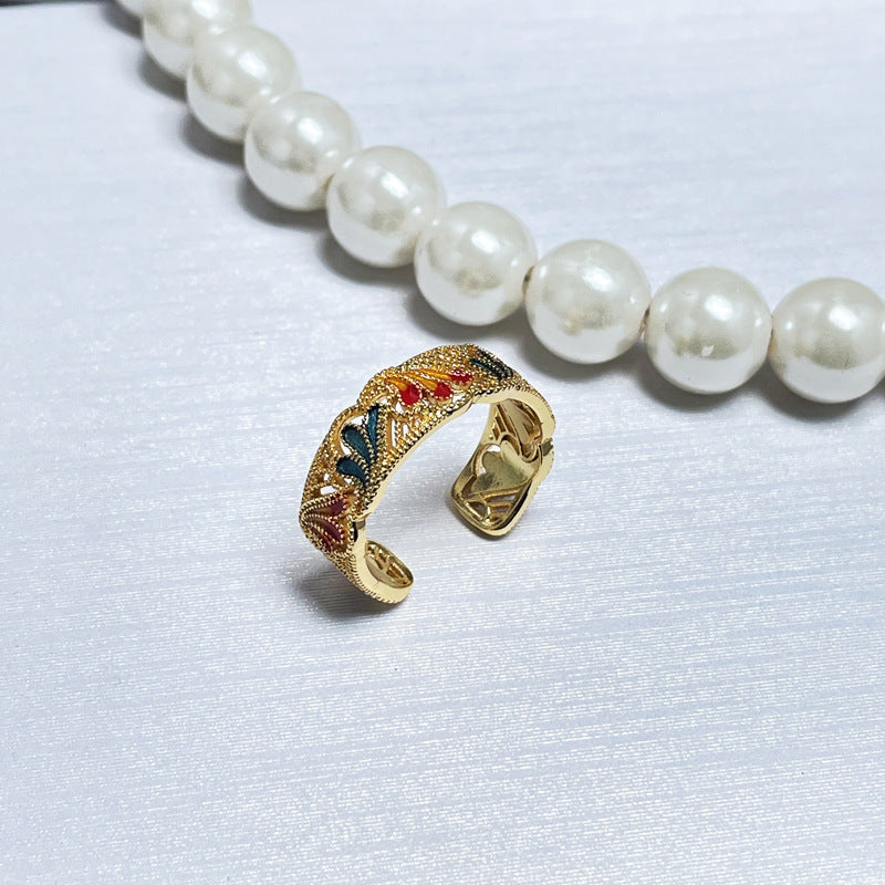Brushed Simple Opening Female Refined Grace Rings