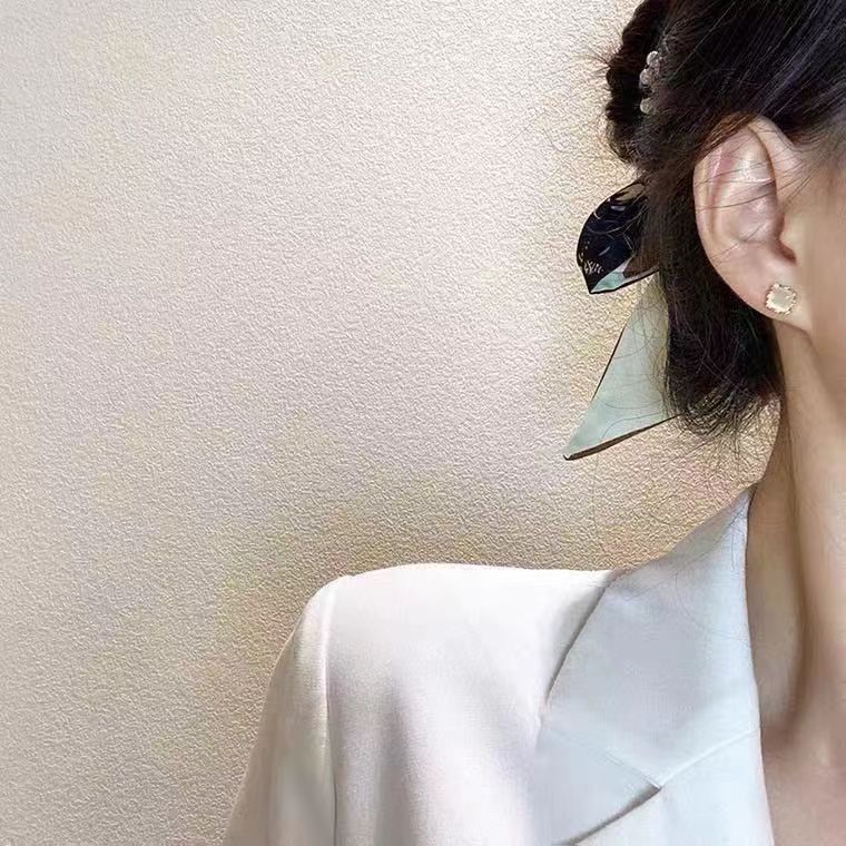 Women's Three Pairs Storage Ear Daily Opal Simple Geometric Earrings