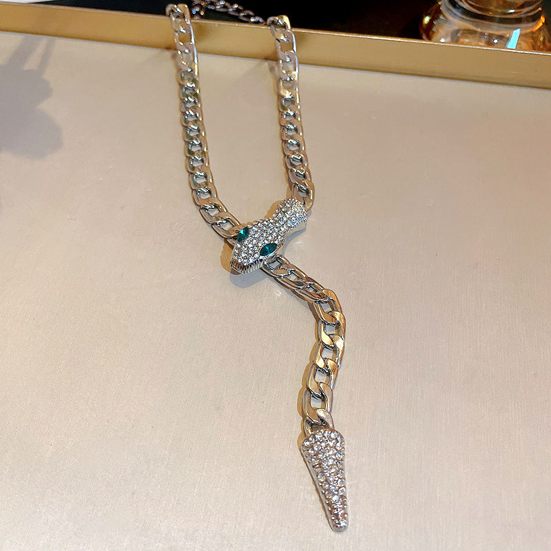 Women's Snake-shaped Chain Geometric Personalized Cold Style Clavicle Minority Necklaces