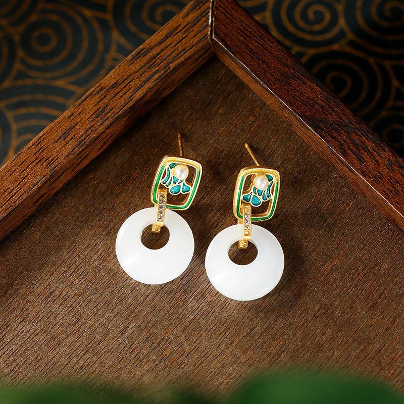 Women's Enamel Filigree Icing On The Cake Earrings