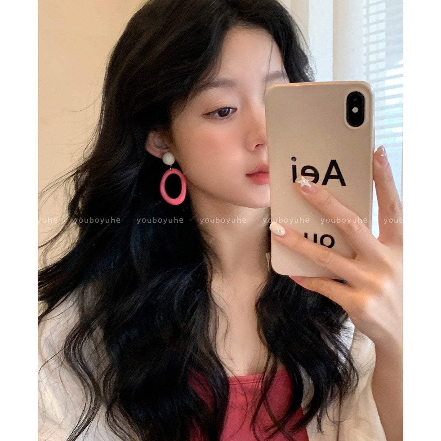 Dopamine Color Style Female Design Seaside Vacation Earrings