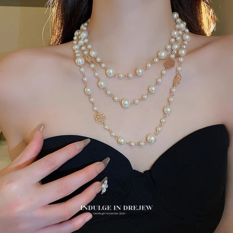 Long Light Luxury High-grade Sweater Chain Necklaces