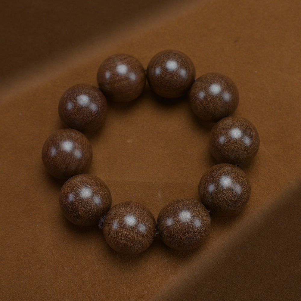 Men's Loose Round Beads Pieces Prayer Silkwood Bracelets