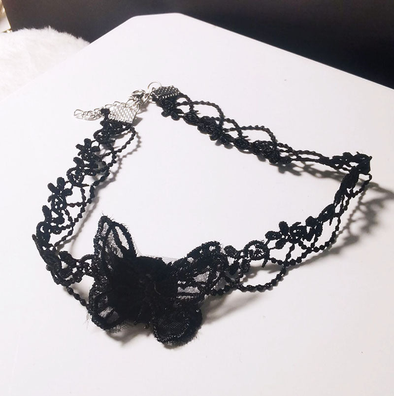 Yarn Cloth Butterfly Clavicle Chain Female Necklaces