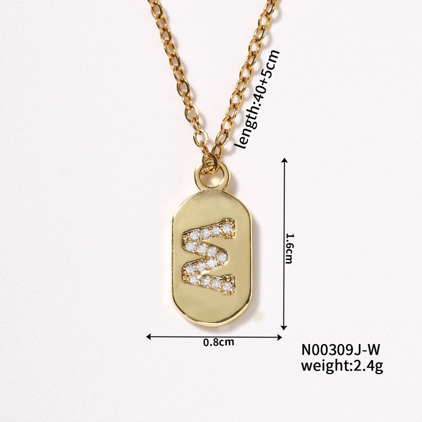 Best-selling English Letter Style Light Luxury Necklaces
