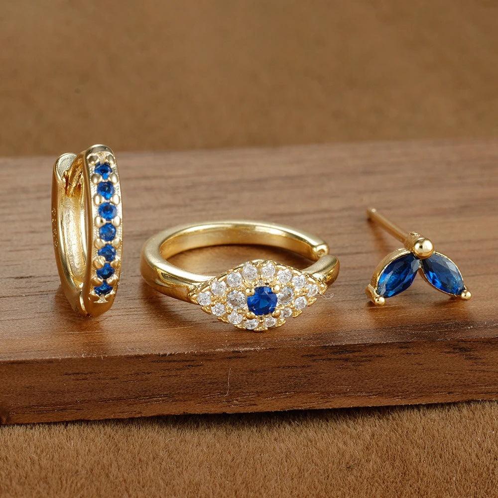 Elegant Generous Fashion Suit Evil Eyes Earrings