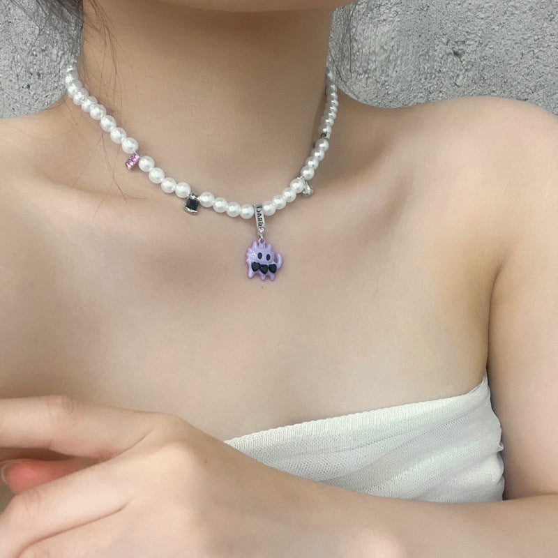Women's Pearl High-grade Temperament Wild Sweater Chain Necklaces