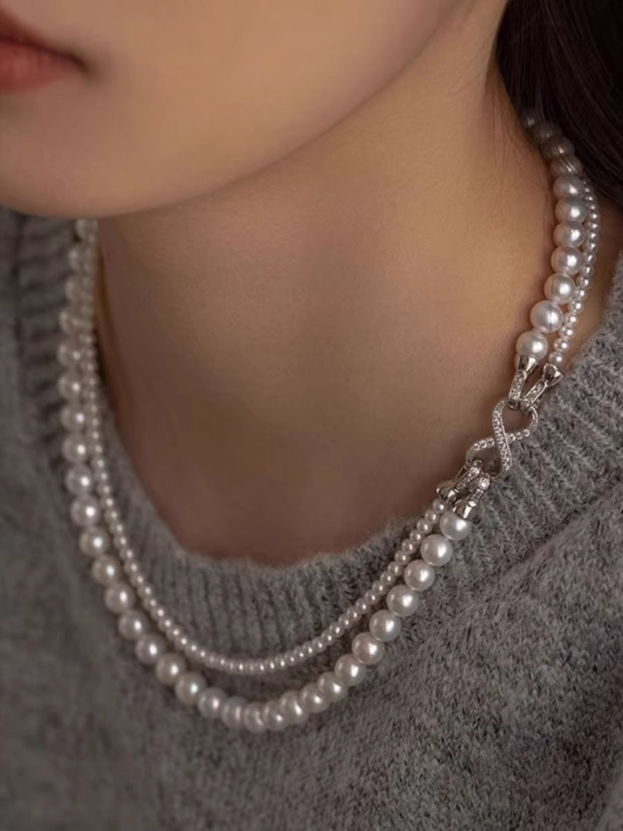 Horoscope Buckle Four Sweater Chain Shell Necklaces