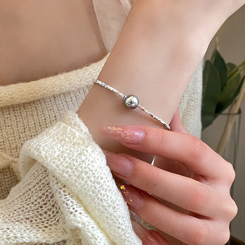 Two Pearl Design Small Pieces Of Short Female Necklaces