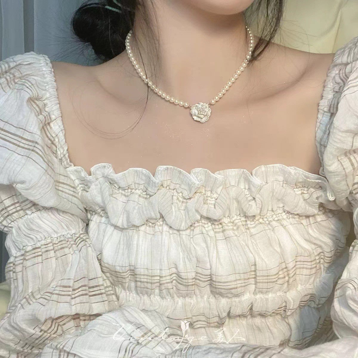 Women's Pearl High-grade Temperament Wild Sweater Chain Necklaces