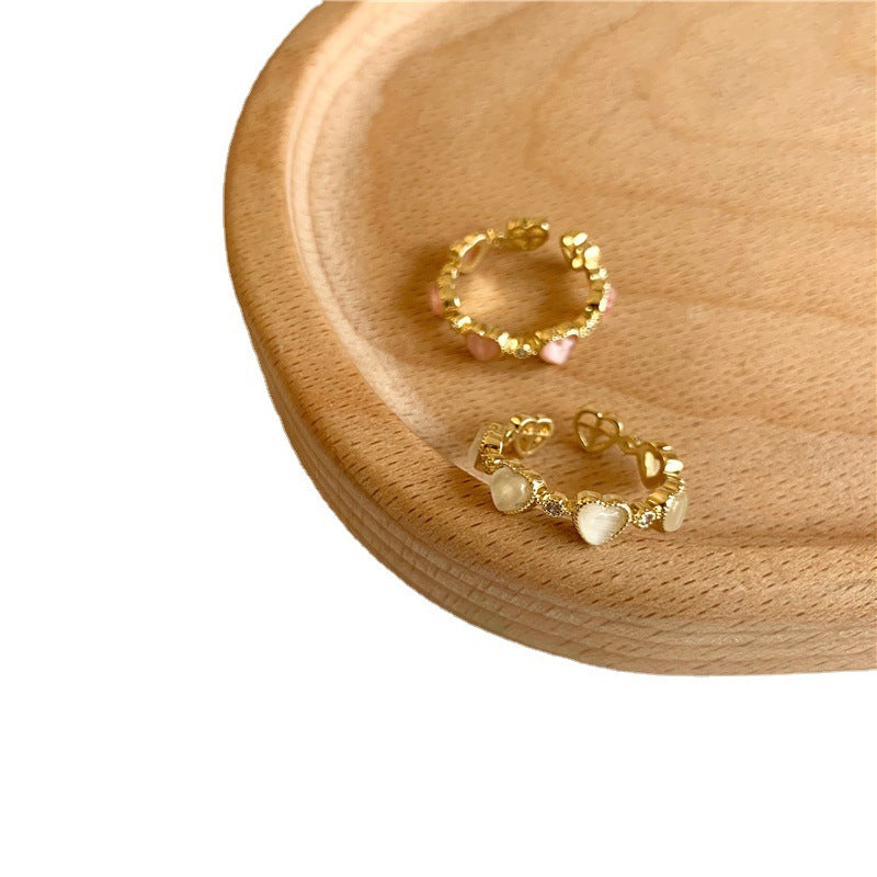 Personalized Love Opal Super Fairy Opening Rings