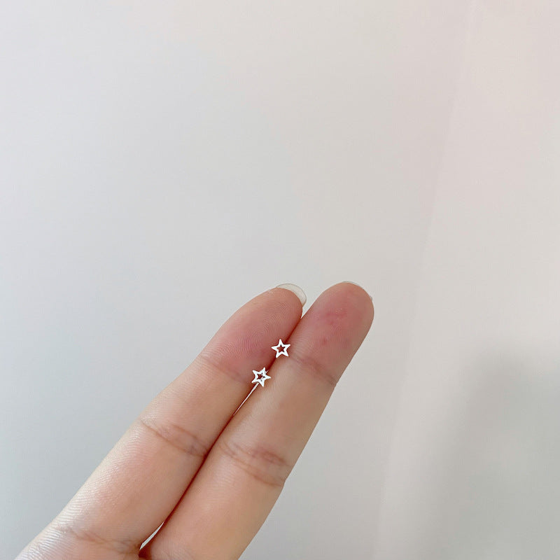 Women's Sense Week Suit Simple Small Exquisite Hollow Earrings