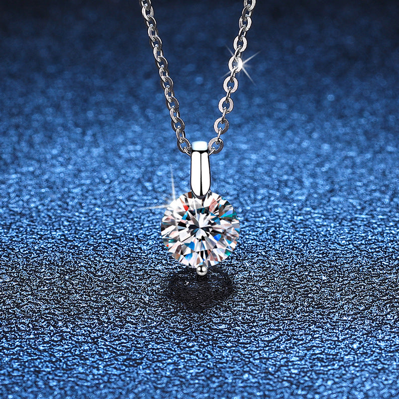 Sterling Sier Clavicle Chain Diamond Classic Necklaces