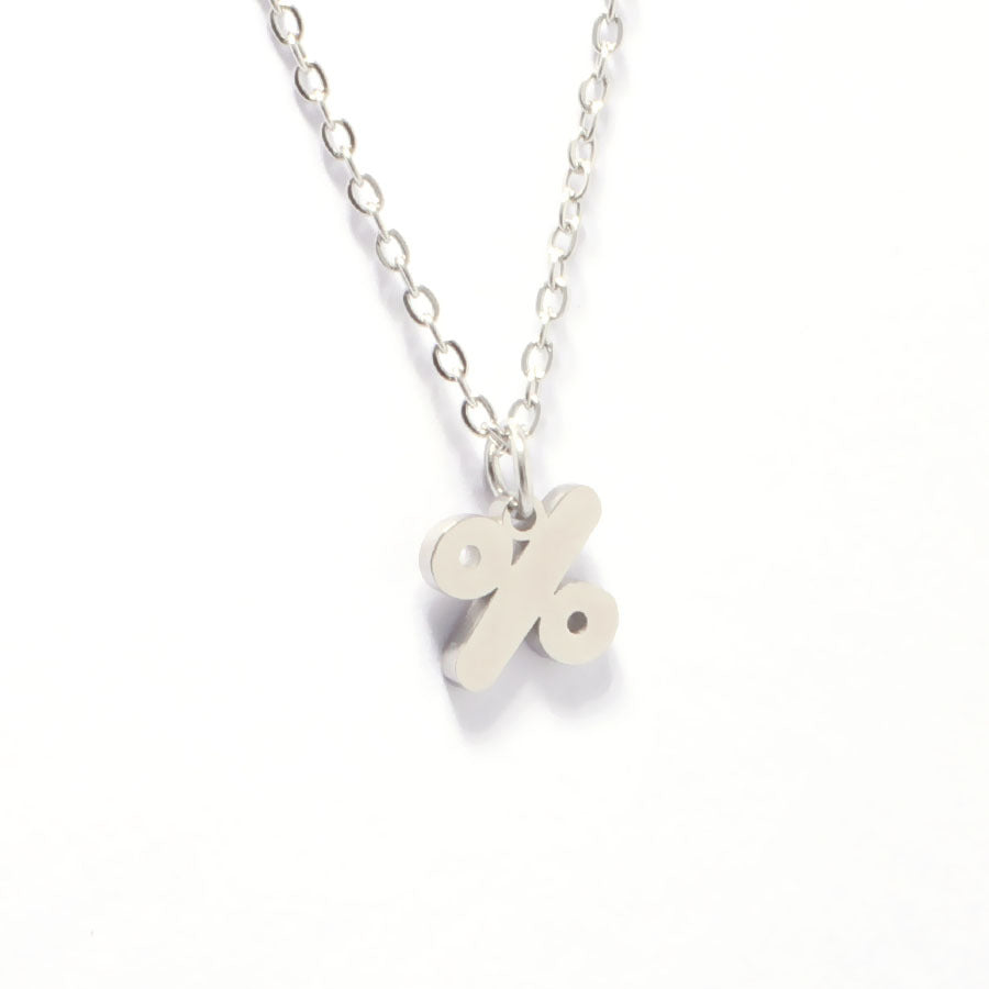 Special Symbol Multiplication Sign Question Mark Necklaces