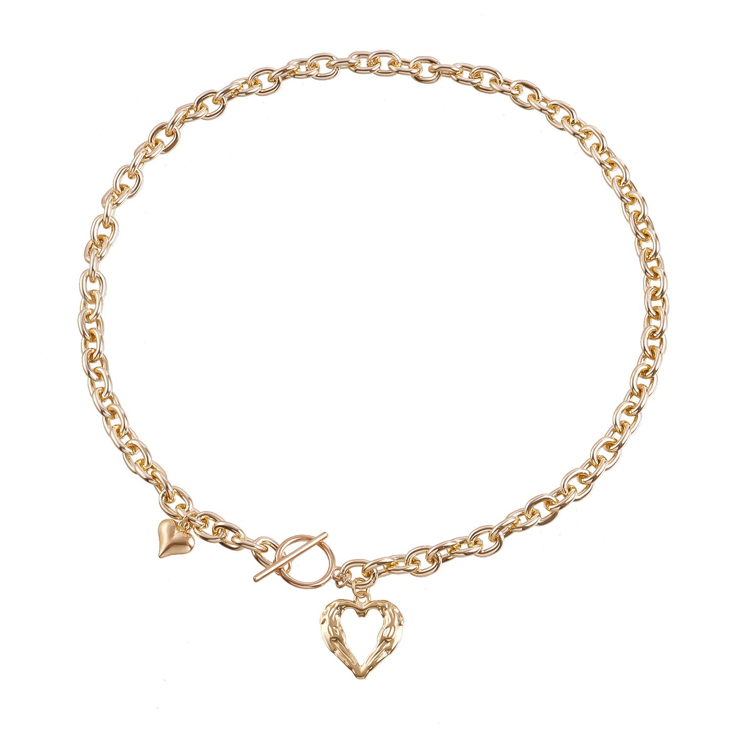 Ornament Cold Style Elegant Thick Aluminum Zipper Necklaces
