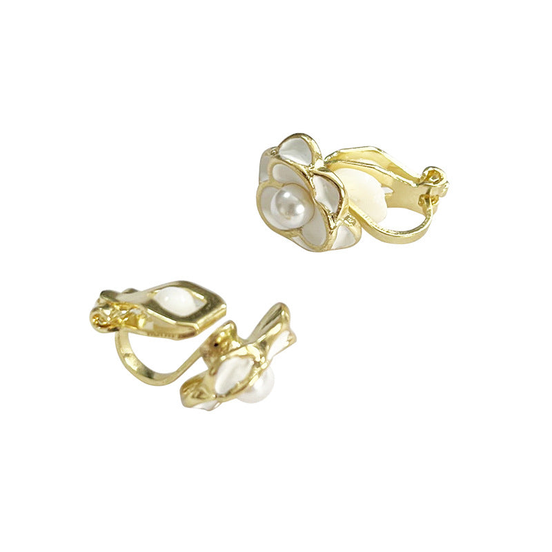 Women's Camellia Trendy Elegant High Sense Design Earrings