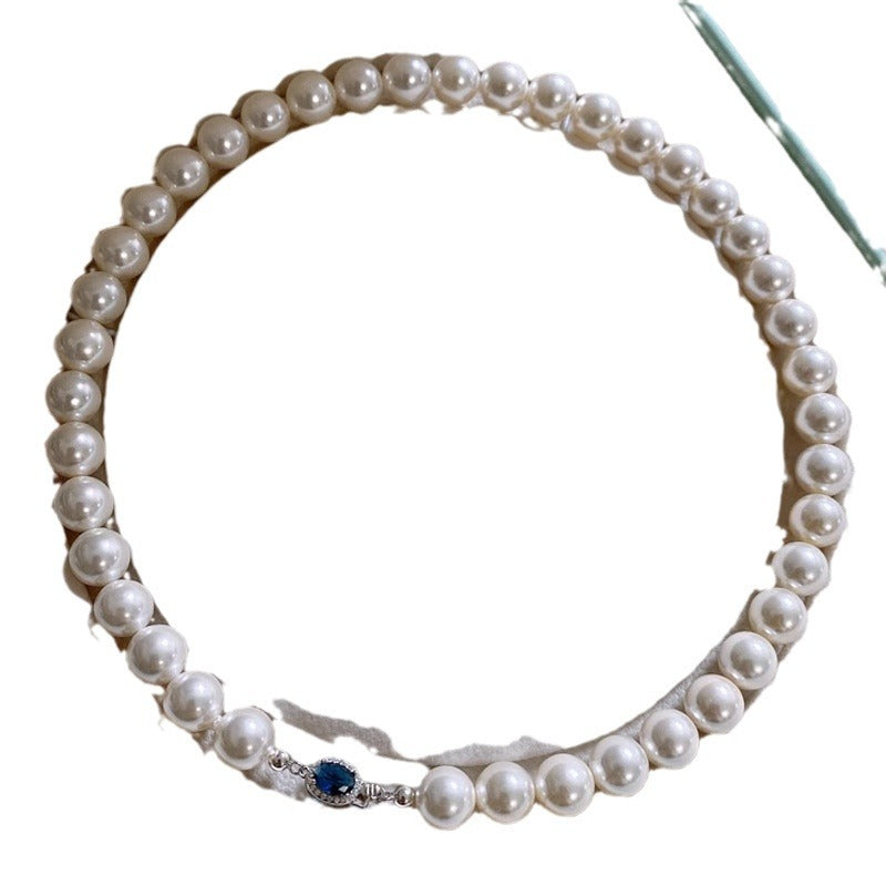 Women's Pearl Australian White Beaded Sweater Chain High-grade Light Luxury Necklaces