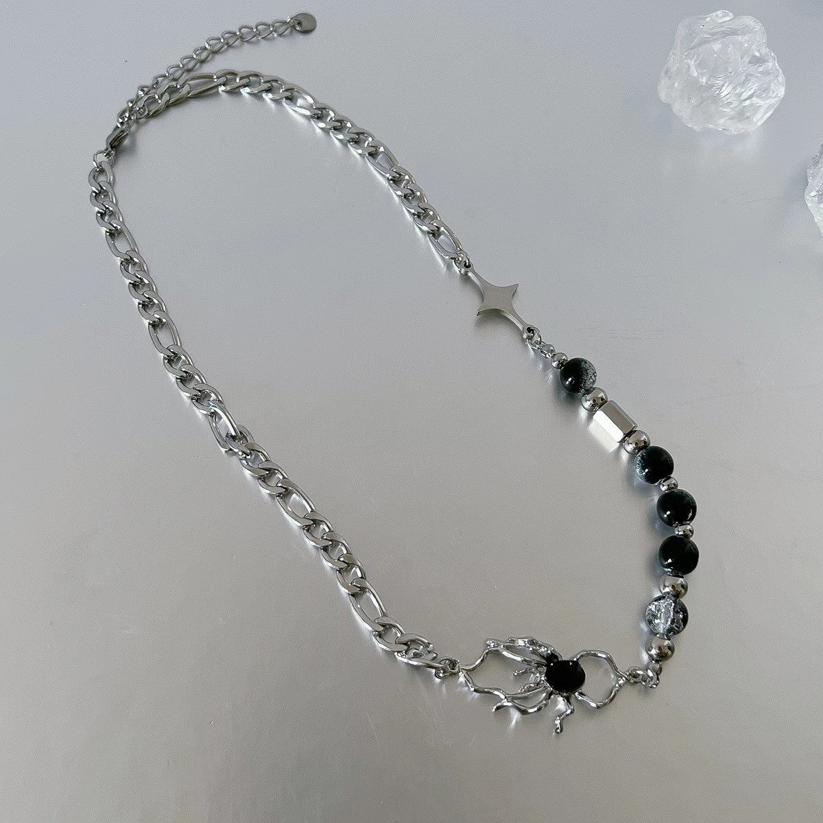 Onyx Stars Street Boys Design High-grade Clavicle Necklaces