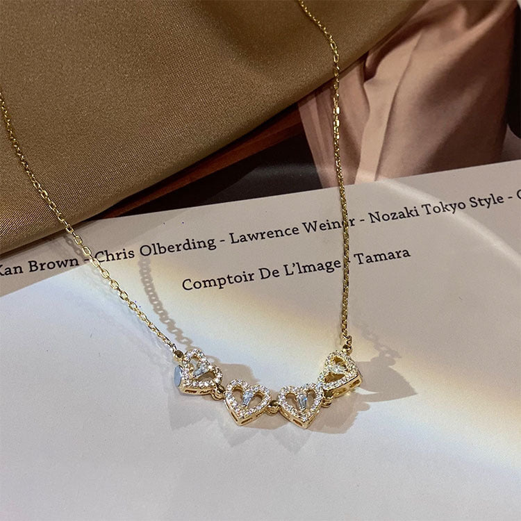 Love Clover Female Clavicle Chain Cold Necklace
