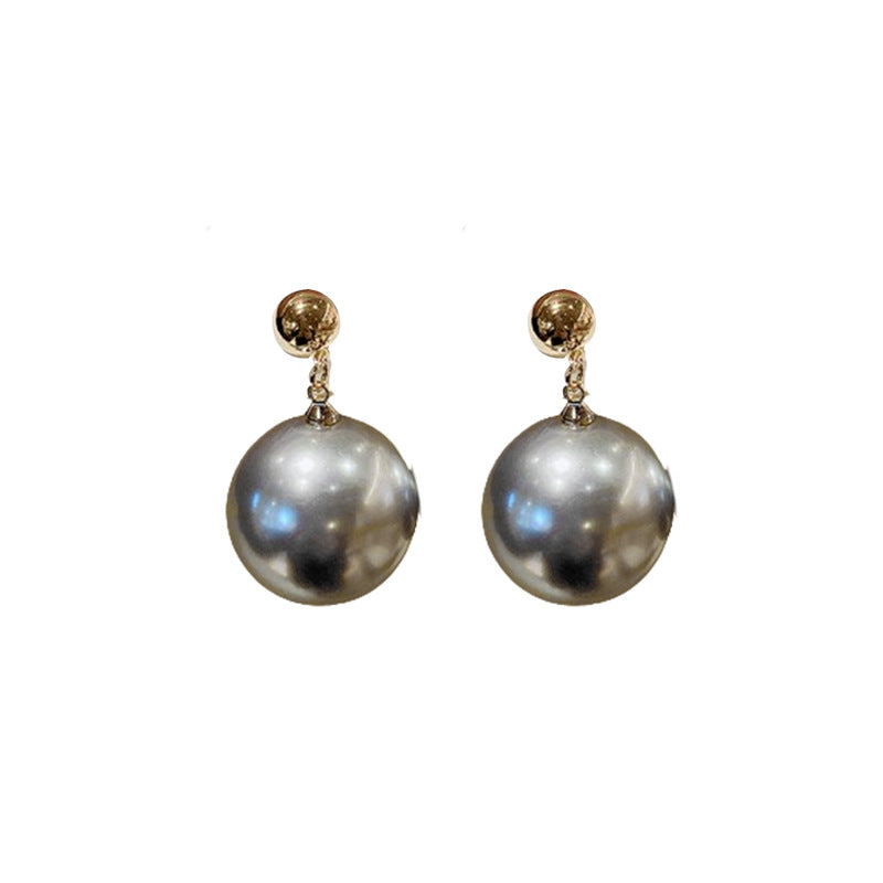 Women's Sier Needle Pearl French High-key Dignified Earrings