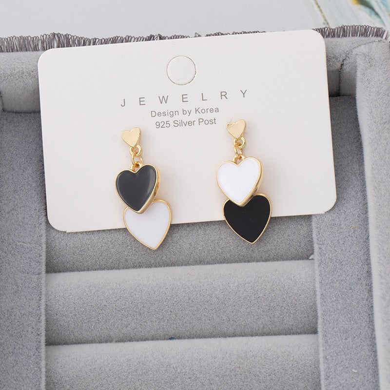 Needle High-grade Pearl Bow Flower Tulip Earrings