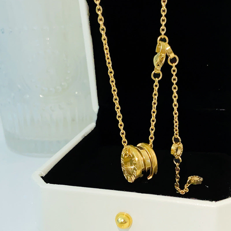 Women's Steel No Fading Roman Digital Spring Fashion Small Waist Necklaces