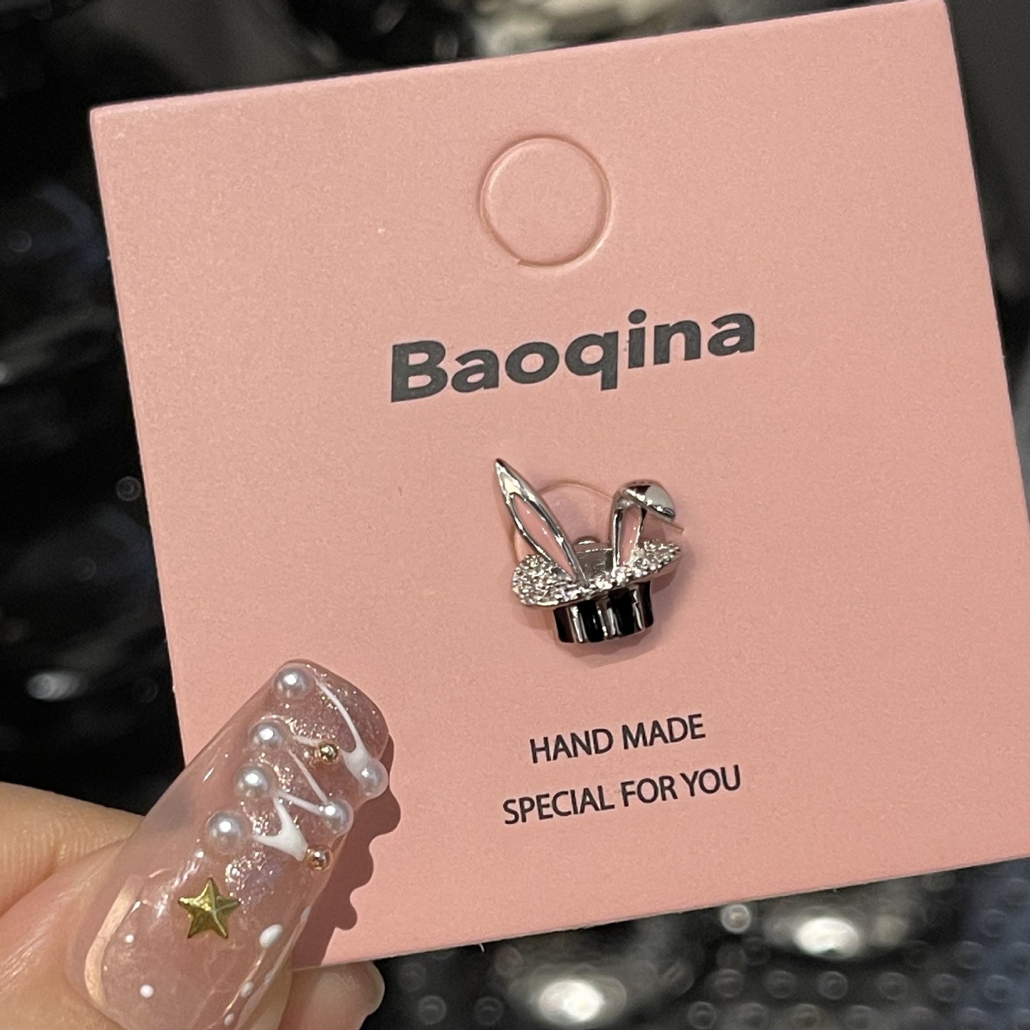 Colorful Oil Ear Bone Screw Temperament Earrings