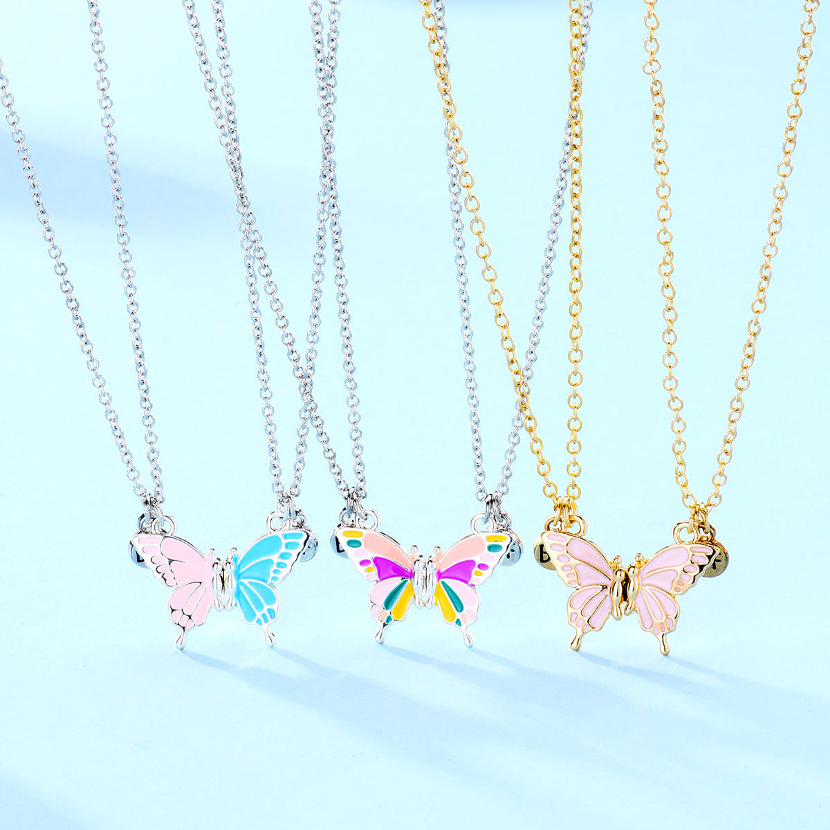 Butterfly Magnetite Good Friend Suit Jewelry Necklaces