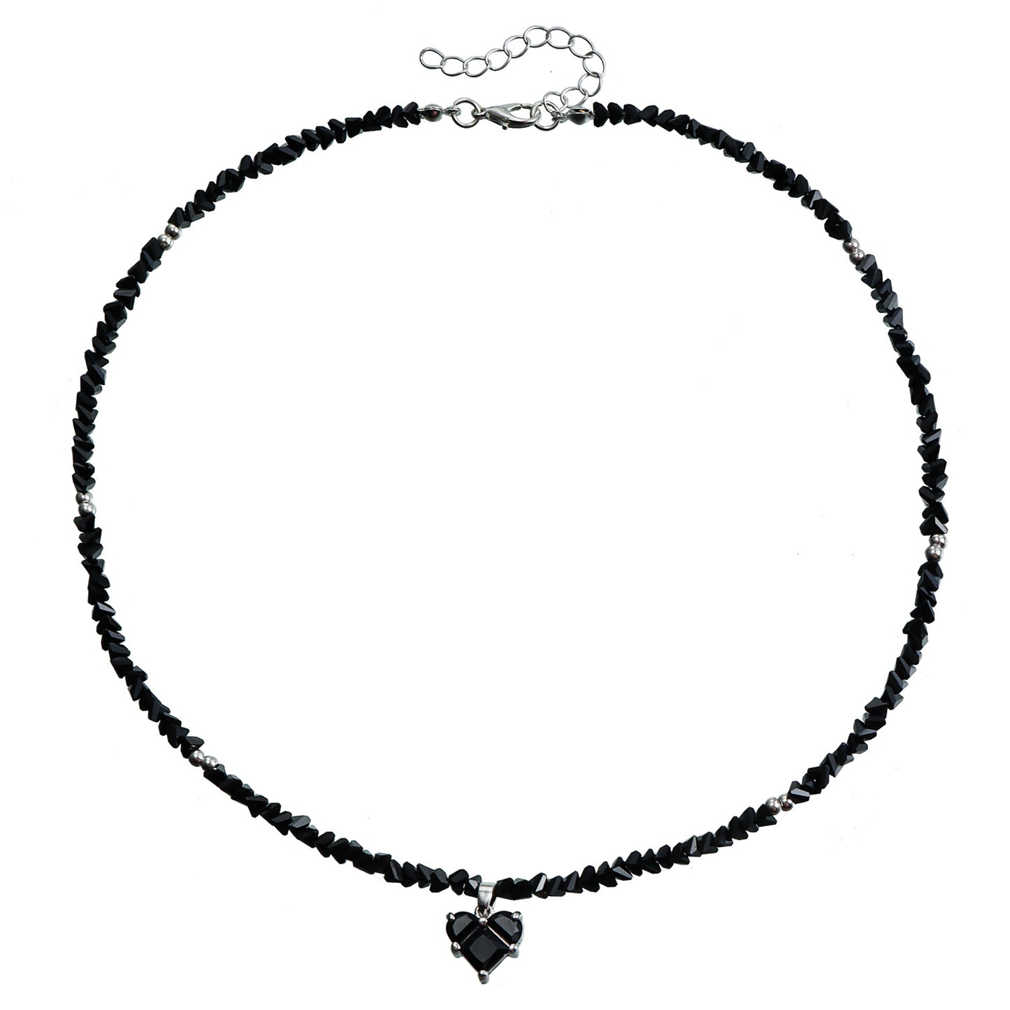 High Sense Niche Love Clavicle Chain Glass Beads Necklaces