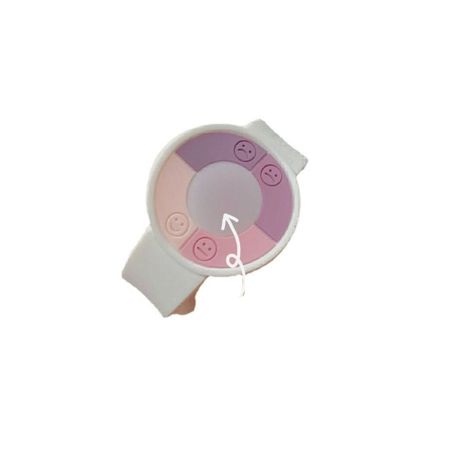 Cartoon Soft Rubber Uv Sensitive Color Changing Strength Wrist Bracelet