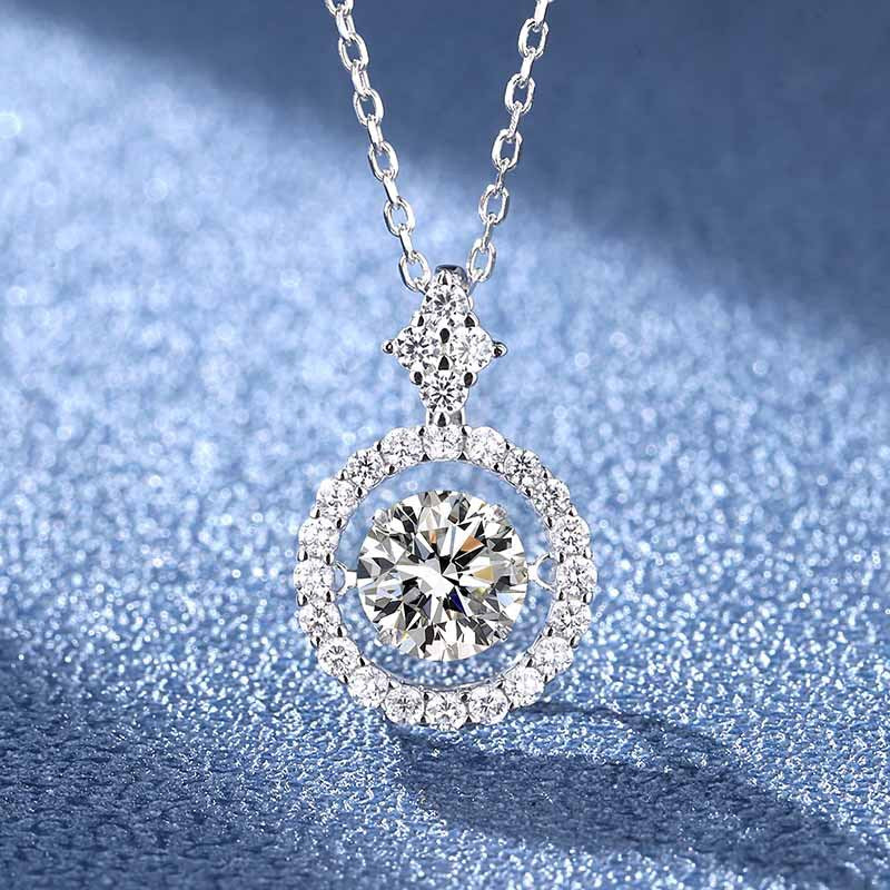 Moissanite Mini Chasing Light Smart Chain Necklace