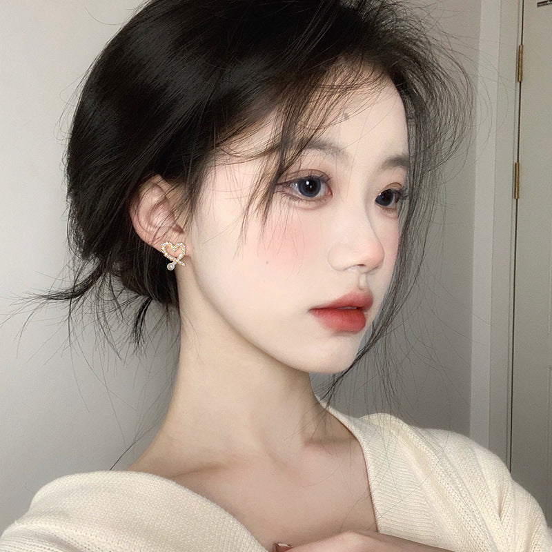 Women's Love Heart Trendy Elegant For Fashionable Earrings